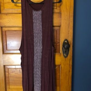 Maroon tunic top